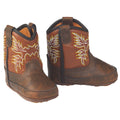 M and F Western Ariat Lil Stompers Work Hog Infant Boots Brown - Kids