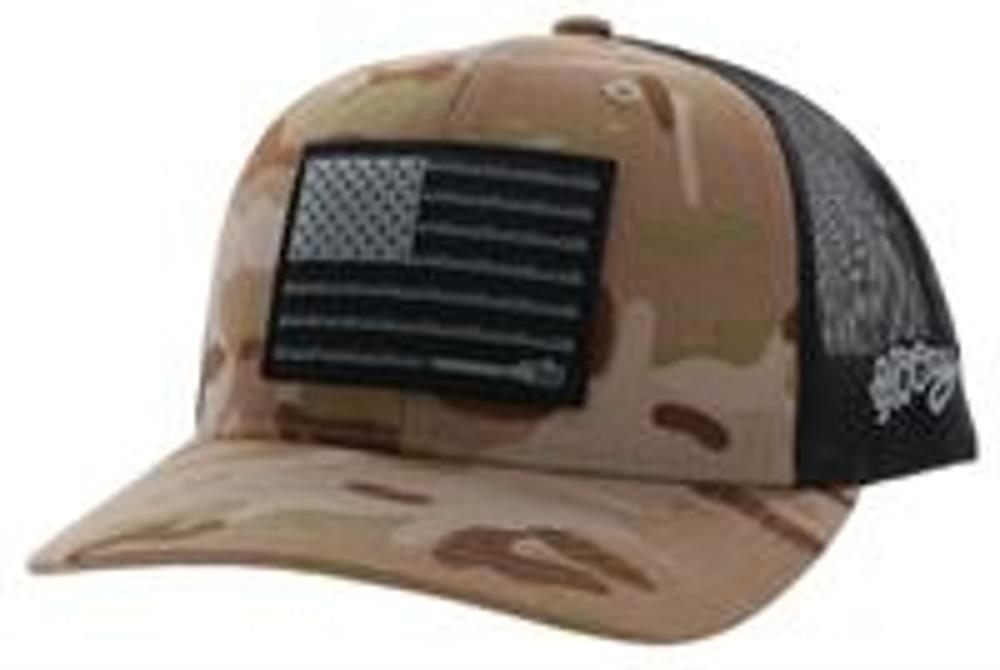 Hooey Liberty Roper Black Camo-2110-TNBK