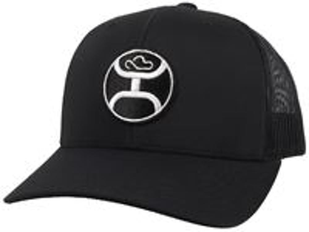 Hooey Primo Blk Snpbck Wht Circ Logo-2146T-BK