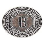 Montana Silversmiths Two Tone Initial B-A518B