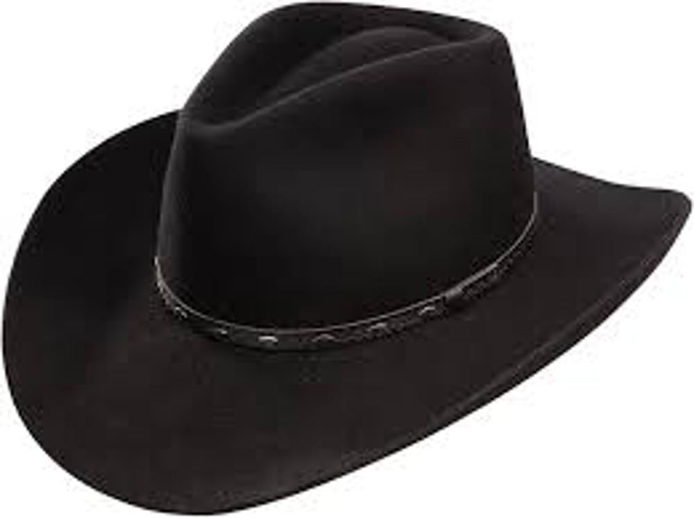 Stetson Hat Resistol 3X Briscoe Black-43BRISCOEBLK