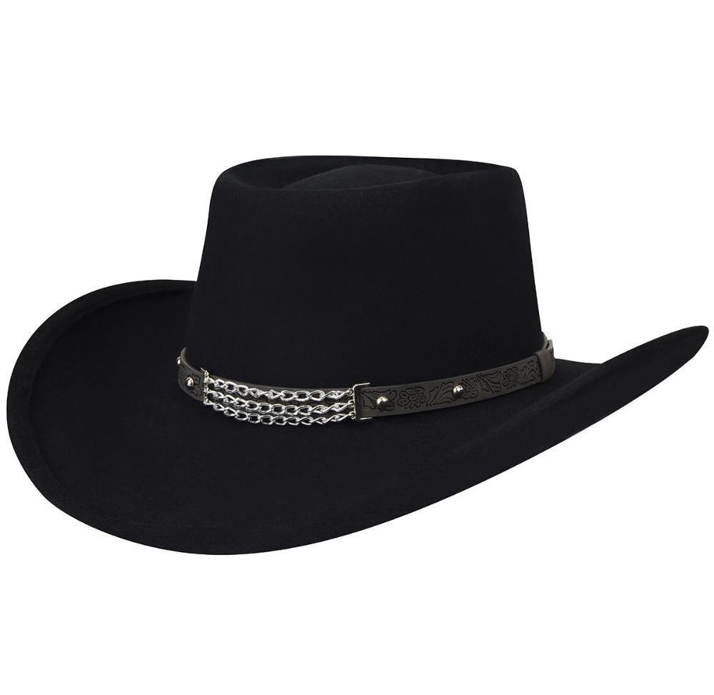 Bailey Little Joe Black Wool Felt Cowboy Hat-LITTLEJOE-BLK