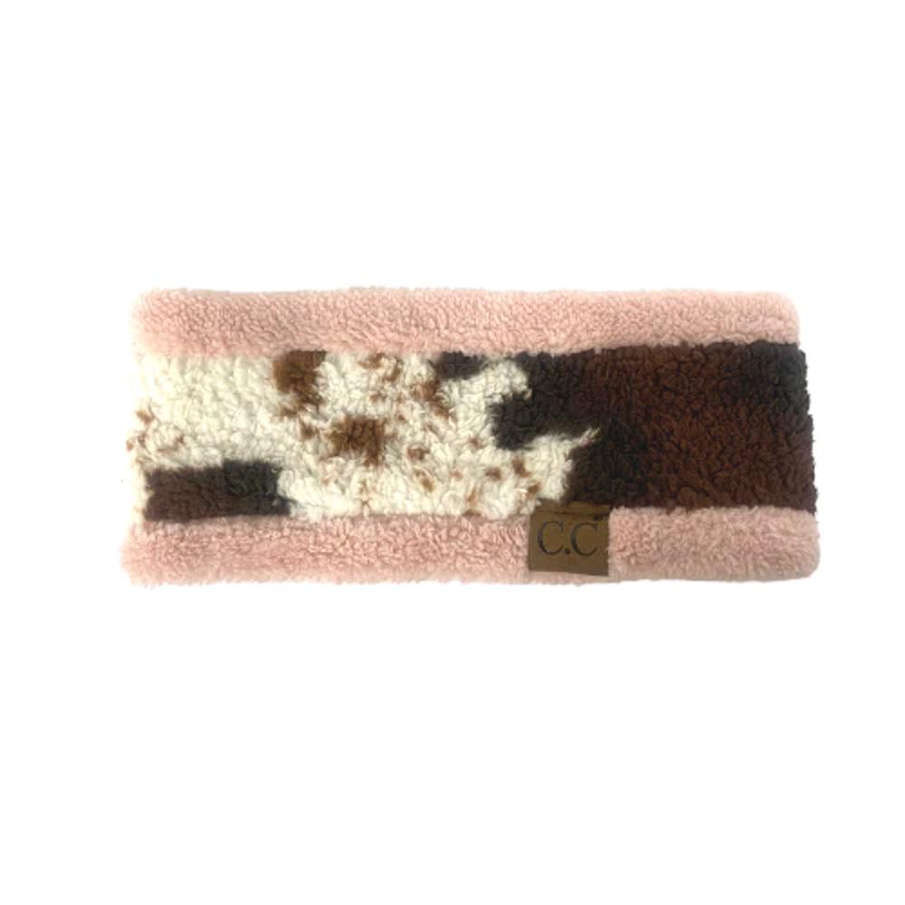 Girlie Girl Originals Cc Hw-47 Cow Headwrap Pink-HW47-COWPI