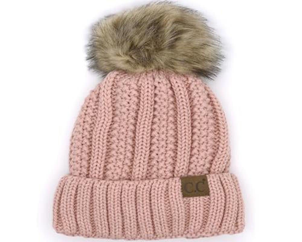 Girlie Girl Originals Kids-820-In Pink Sherpa Beani-KIDS-820-INPINK