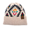 Girlie Girl Originals Cc Aztec Beanie - Beige-HAT3002-BEI