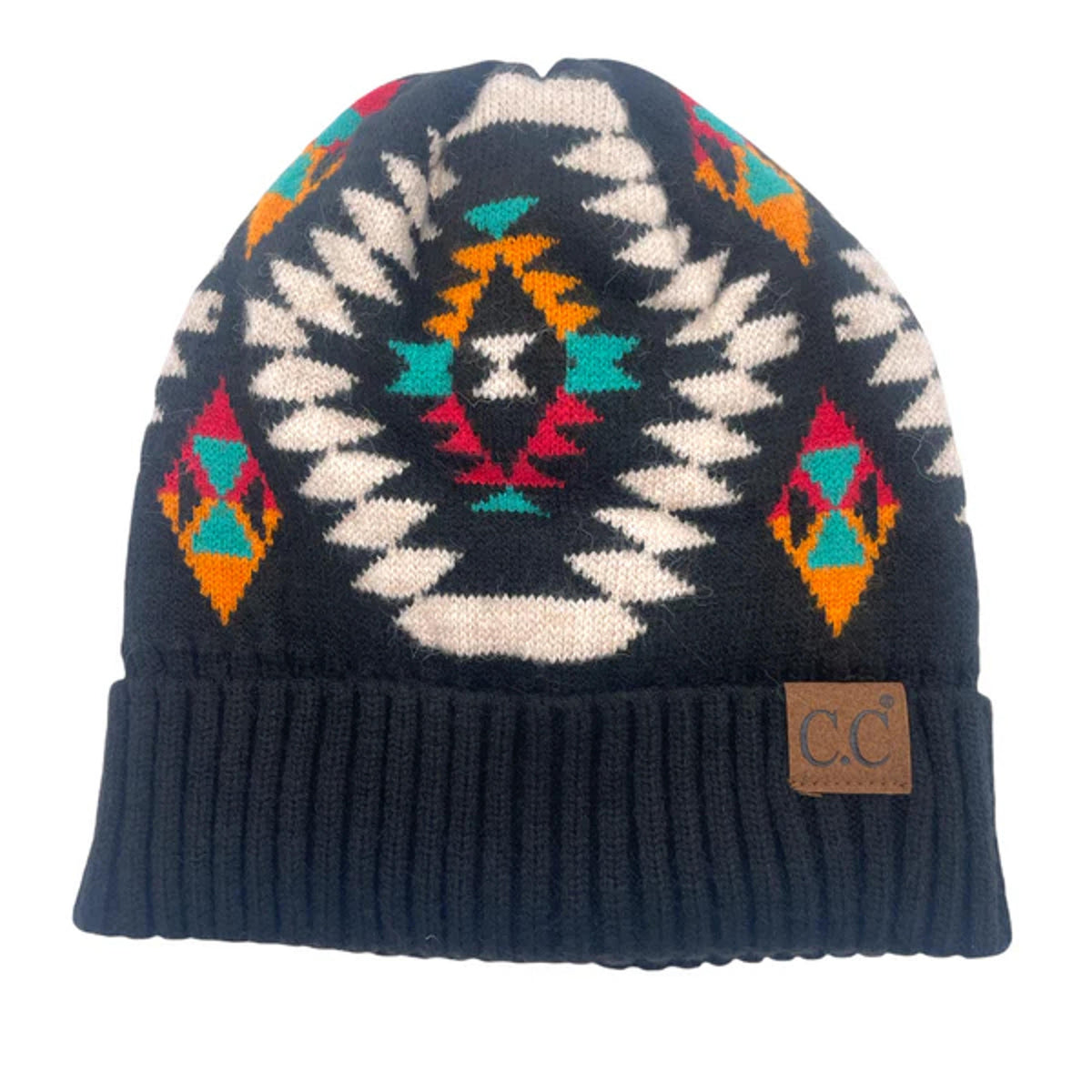 Girlie Girl Aztec Beanie-HAT3002-BLA