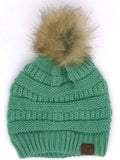 Girlie Girl Originals Cc Beanie W/Faux Fur Pom - Sag-HAT43-SAGE