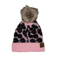 Girlie Girl Beanie With Faux Fur Pom Pk-HAT2061-BPIK