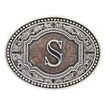 Montana Silversmiths Two Tone Initial S-A518S