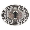 Montana Silversmiths Two Tone Initial T-A518T