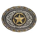 Montana Silversmiths Two Tone Barbed Lone Star-A530