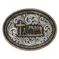 Montana Silversmiths Christian Cowboy Two Tone Rope-A543