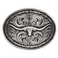 Montana Silversmiths Rope And Barbed Longhorn-A550S