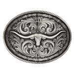 Montana Silversmiths Rope And Barbed Longhorn-A550S