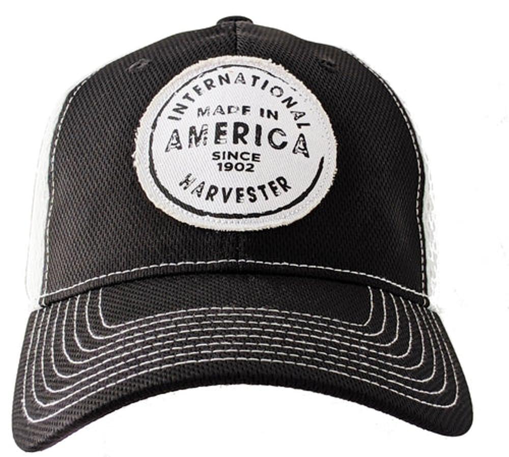 International Harvester Two-Tone Black and White Flex Fit Cap
