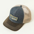 Case IH Two-Tone Denim Front and Oil Cloth Brim Mesh Back Trucker Cap