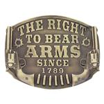 Montana Silversmiths Heritage The Right to Bear Arms Attitude Buckle-A603C