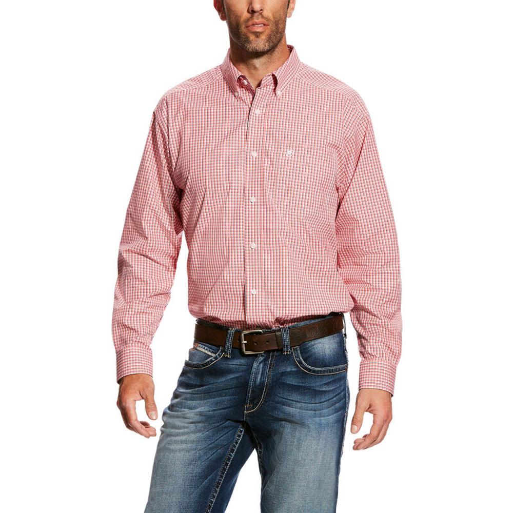 Ariat Mens Drasco Long Sleeve Perf Shirt Orchi-10025529