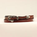 M&F Western Hb 3/8-1/4Tprcntstchdmcncbr