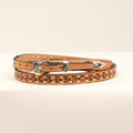 M and F Western Mf Tapered Lace Embossed Hatband - Mens