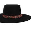 M and F Western Twister Hatband 3/4 Triangles Red - Mens