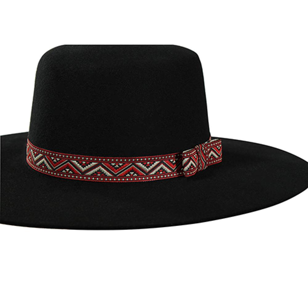 M and F Western Twister Hatband 3/4 Triangles Red - Mens