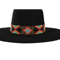 M and F Western Twister Cross Bead Multicolor Hatband - Hats Add-ons -
