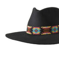 M and F Western Twister Hatband 1 3/4" Aztec Beaded Multicolor - Mens