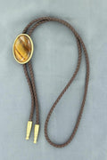 M&F Western Rope Edge Tiger Eye Bolo