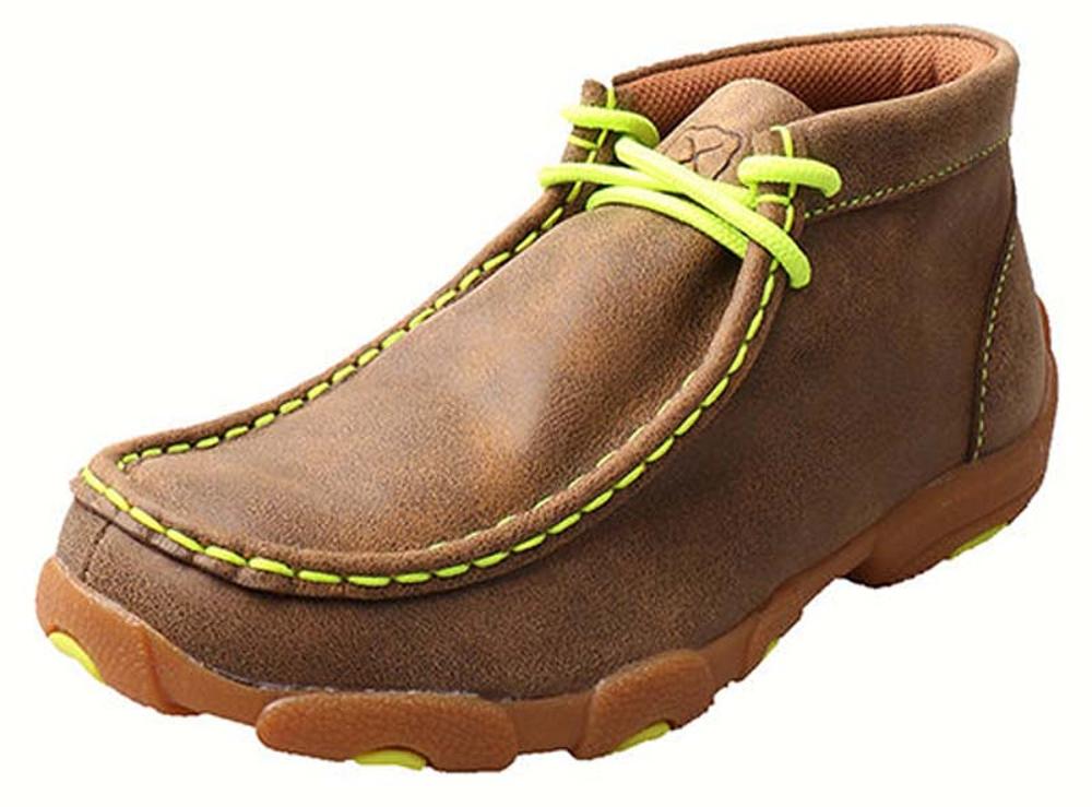 Twisted X Kids Boots Driving Mocs Orange-YDM0011