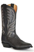 Roper Mens Peyton Python R-Toe Black-20-6200-8213BL