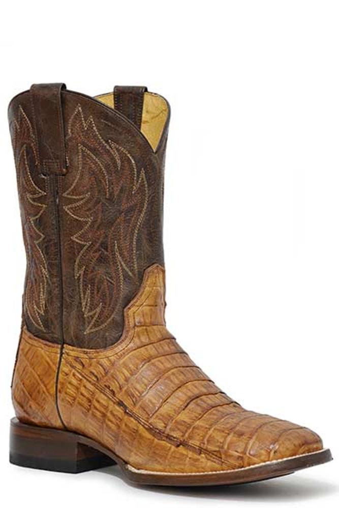 Roper Mens Cody Caiman Tan-20-6500-8474TA