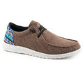 Roper Womens Hang Loose Brown Blue Aztec - Brown-21-1793-3013BR