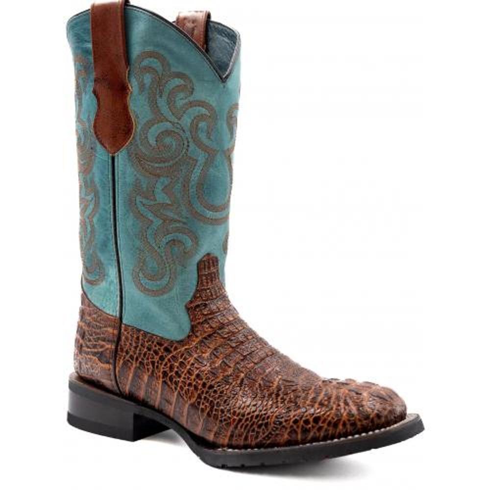 Ferrini Boots Stampede Caiman Prnt Sq Toe-4049323