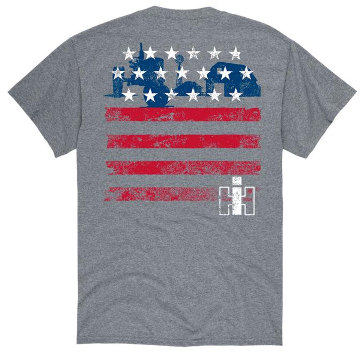 Country Casuals Case Ih Distressed Farm Flag T-Shirt - Mens