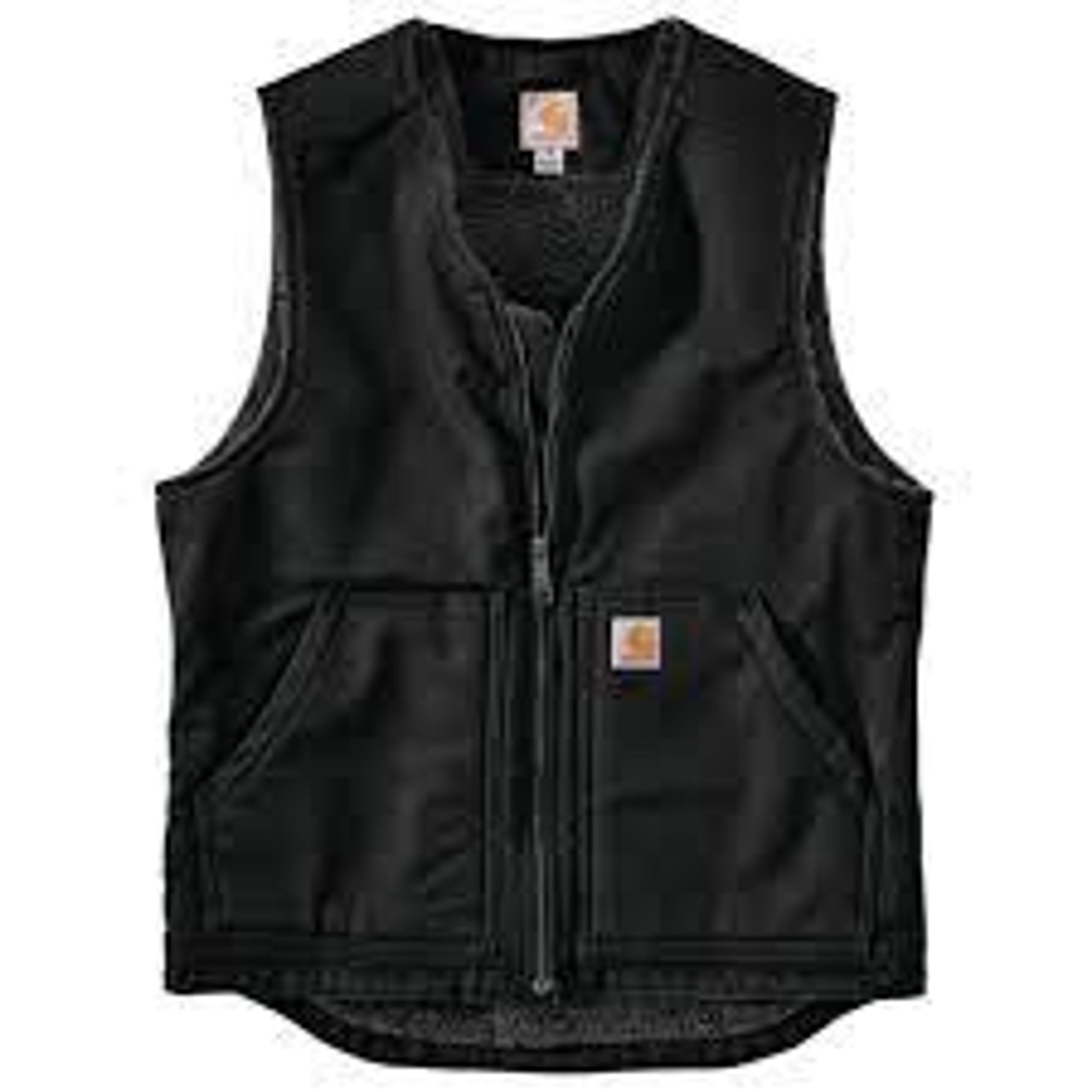 Carhartt Mens Relaxed Fit Insulated Work Vest - Black-104394BLK
