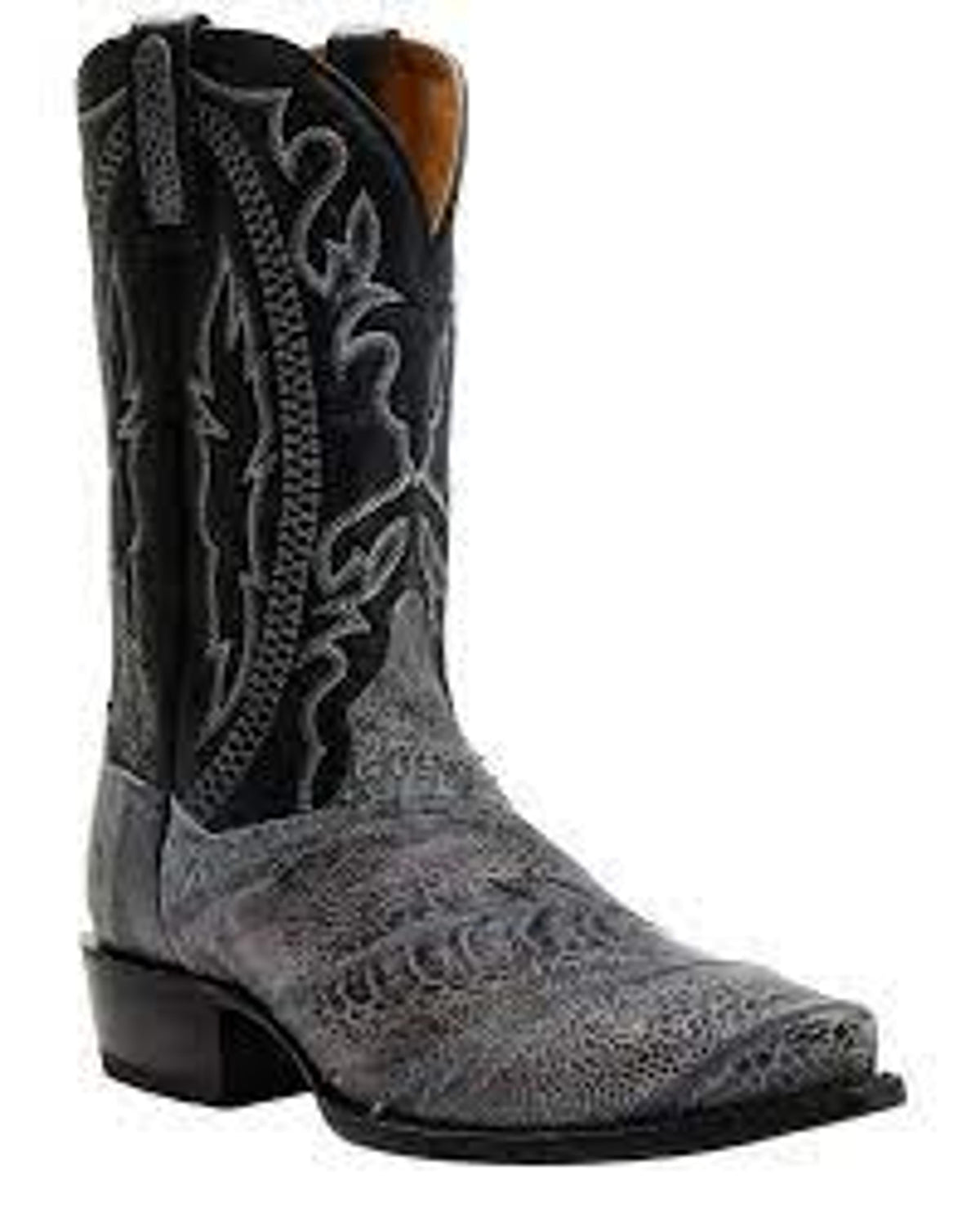 Dan Post Mens Grey Ostrich-DPS782