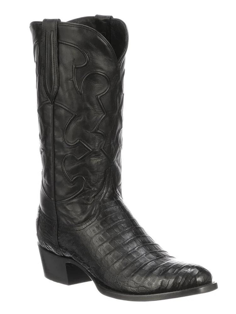 Lucchese Mens Charles Caiman Leather Boots-M1636.R4