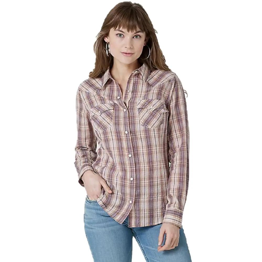 Wrangler Womens Essential Shirt White-112327257