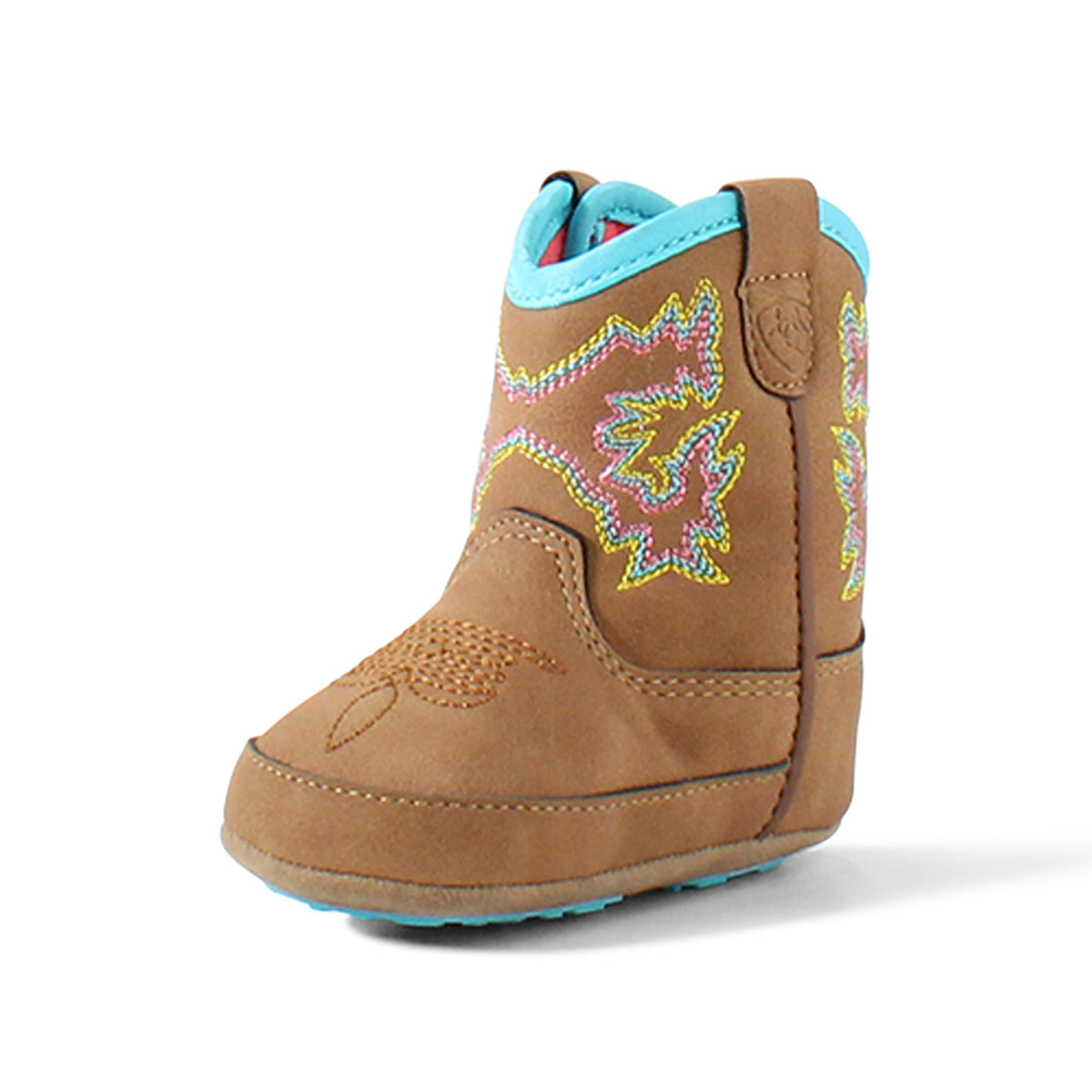 M and F Western Ariat Delilah Style Lil Stompers Infant Boots Brown -