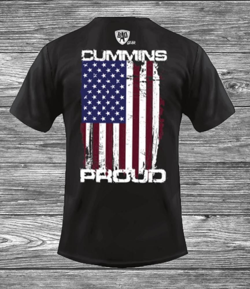 Bad Ass Diesel Cummins Proud Rwbflag-BAD006