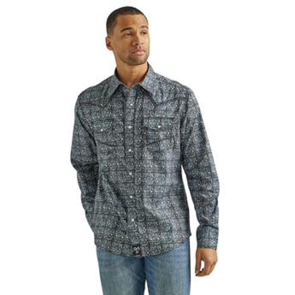 Wrangler Mens Rock 47 Shirt Snap 7446-112337446