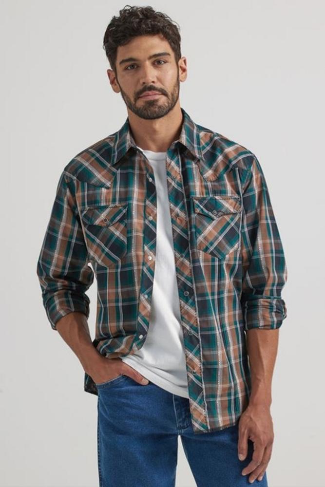 Wrangler Mens Western Shirt Snap 7992-112337992