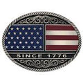 Montana Silversmiths Trimmed Circular American Flag-A867