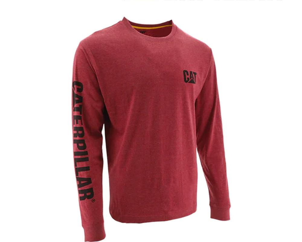 Caterpillar Cat Clothing Trademark Banner L/S Tee-1510034-12123