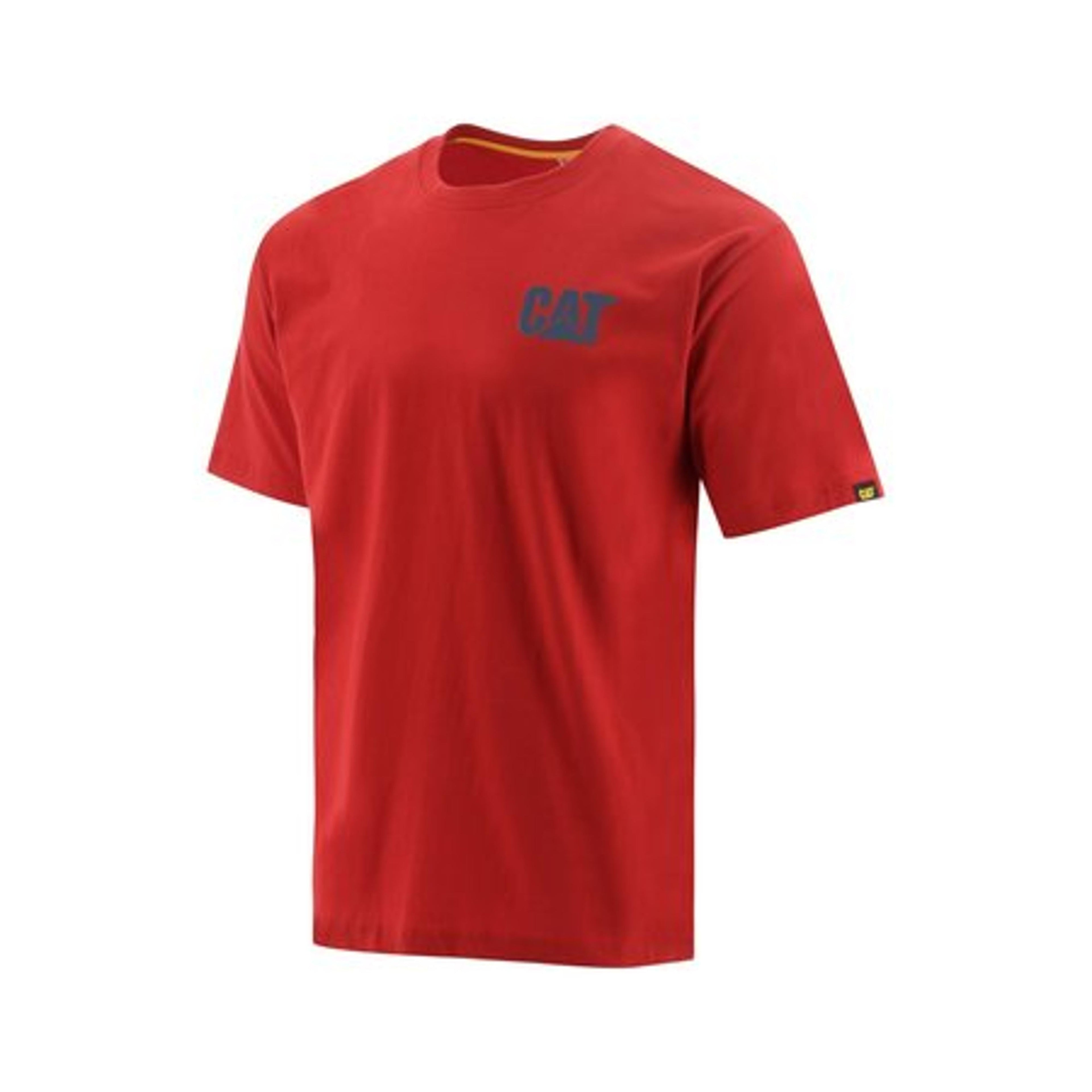 Caterpillar Mens Red Trademark Banner Short Sleeve Tee-W05324-12967