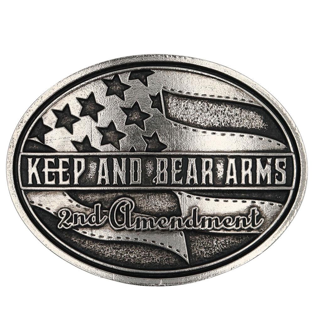 Montana Silversmiths Montana Silversmith Keep And Bear Arms Buckle - U-A876