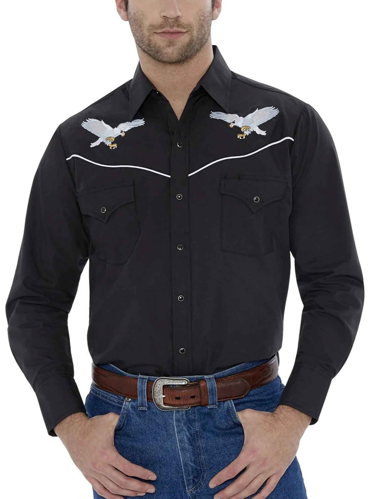 Ely Walker Mens Ely and Walker Black W/Eagle-203961-89