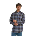 Wrangler Mens Blue Ridge Flannel Plaid Ls Shirt 0380-112330380