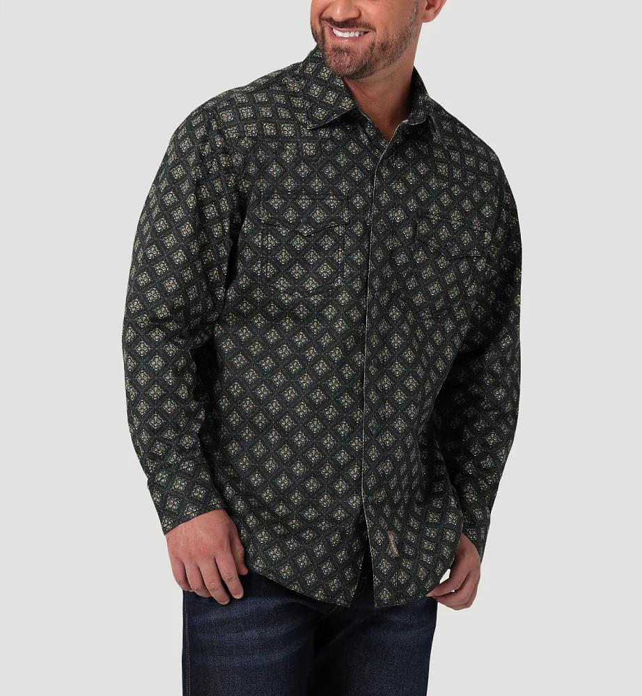 Wrangler Mens Retro Premium Ls Snap Shirt 0791 Modern Fit-112330791